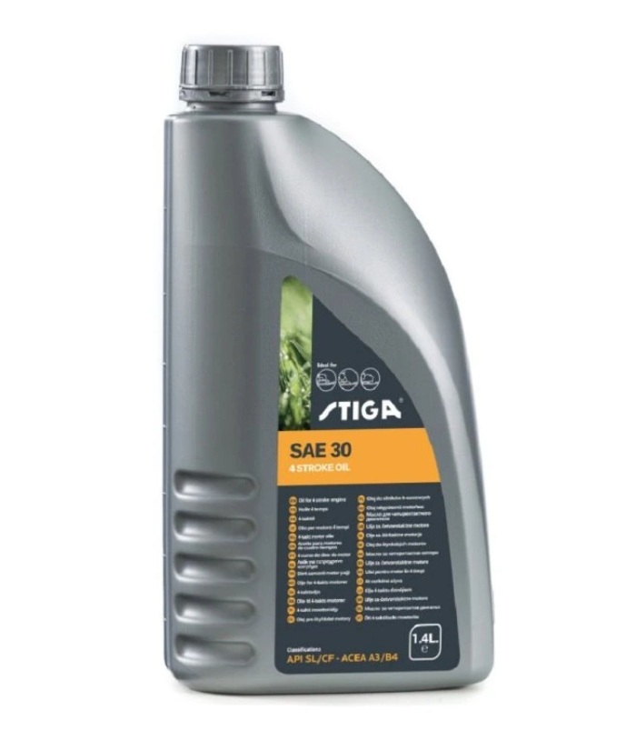 4-taktný motorový olej SAE 30 1,4l STIGA 4-taktný motorový olej SAE 30 1,4l STIGA