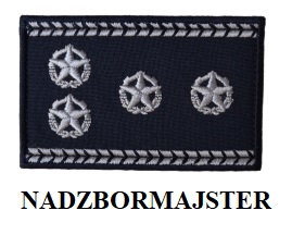 Vyšívané hodnostné značenie 80 mm x 50 mm