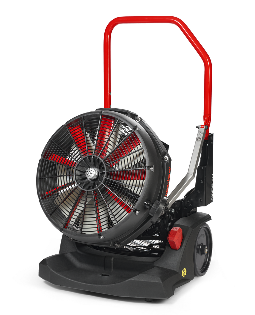 Fanergy E16 Rosenbauer - pretlakový ventilátor s elektromotorom s vodnou tryskou a svetlom