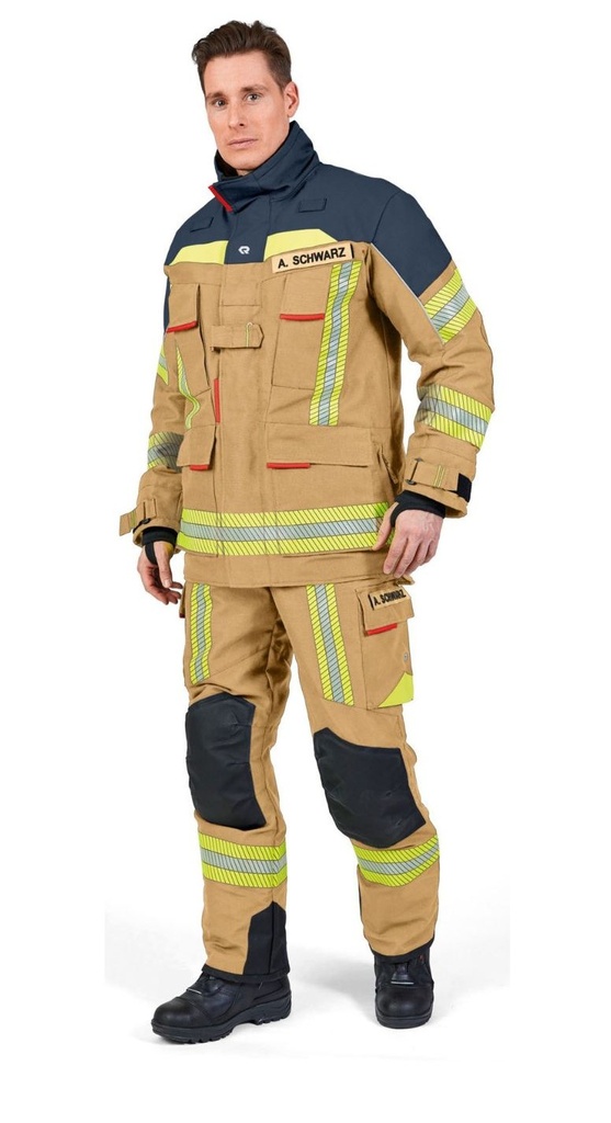 Zásahový odev FIRE FLEX Rosenbauer gold/black-blue Zásahový odev FIRE FLEX Rosenbauer gold/black-blue