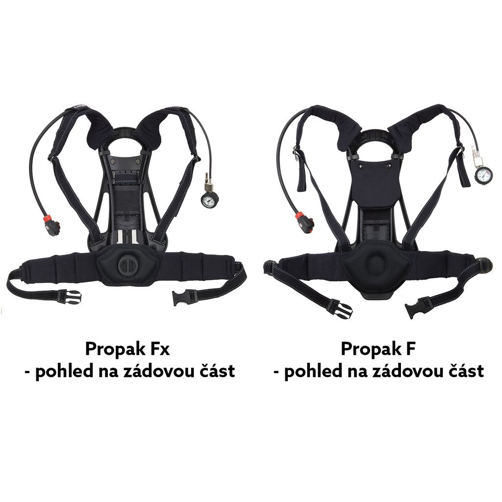 Autonómny dýchací prístroj SCOTT PROPAK FX s pľúcnou automatikou EZ FLO SDC AC V2