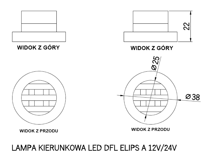 LED OSVETLENIE ELIPS 2 X 4, 12/24V LED OSVETLENIE ELIPS 2 X 4, 12/24V