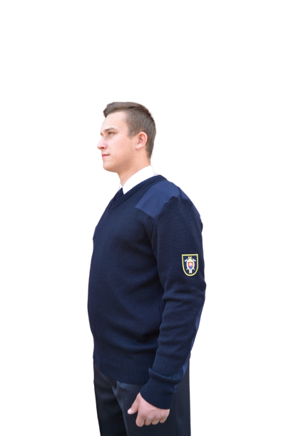 Sveter modrý DPO nový