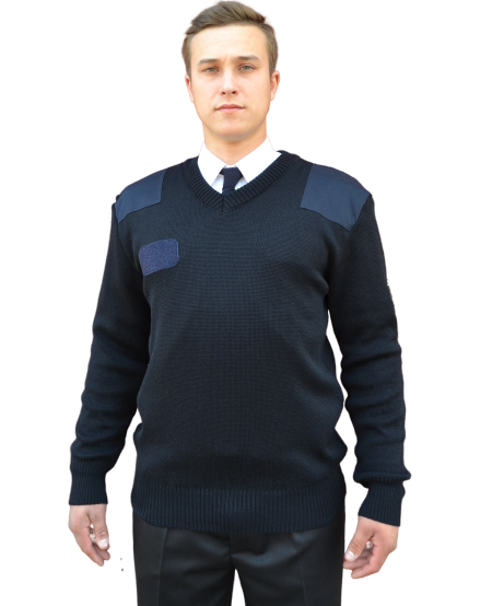Sveter modrý DPO nový