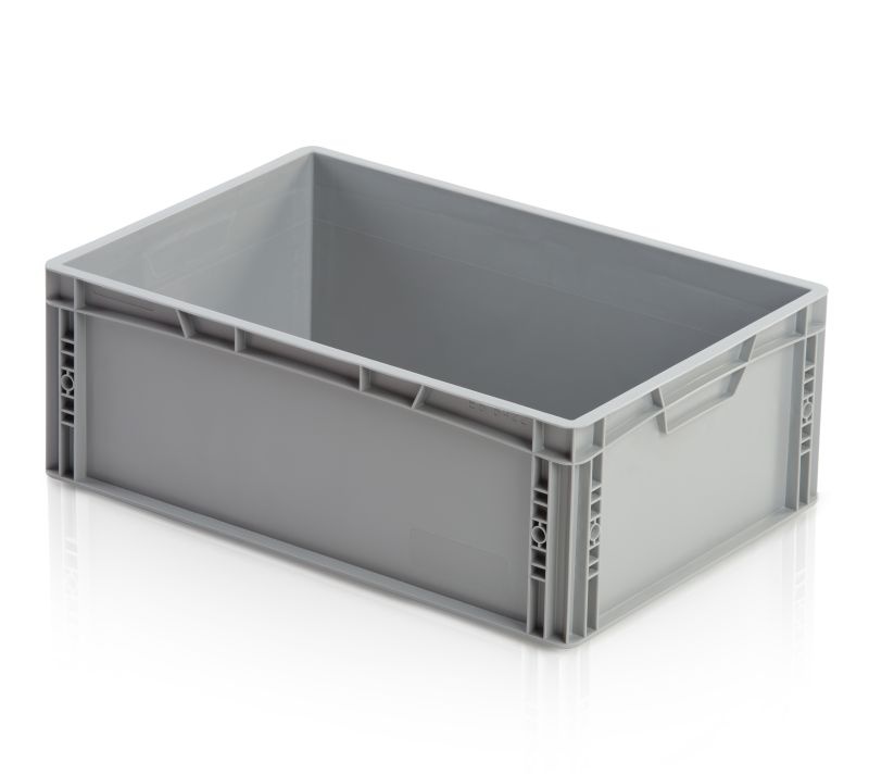 Plastová Euro prepravka 600x400x220 mm, plný úchyt Plastová Euro prepravka 600x400x220 mm, plný úchyt