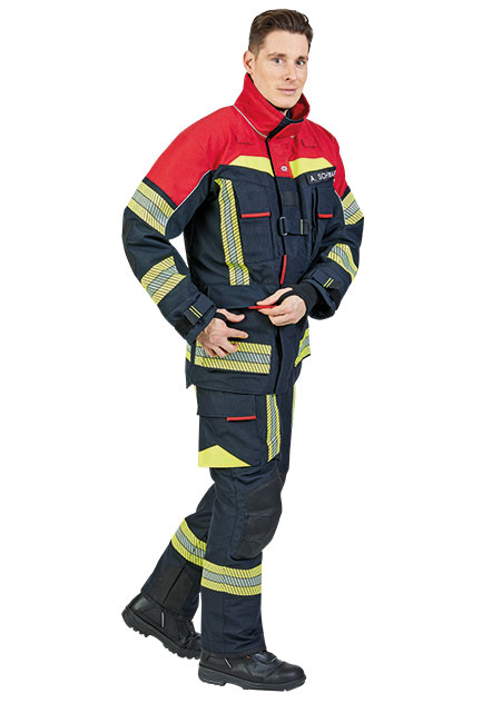 Zásahový odev FIRE FLEX Rosenbauer komplet schwarzblau/rot Zásahový odev FIRE FLEX Rosenbauer komplet schwarzblau/rot
