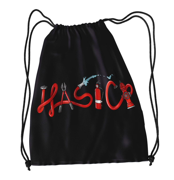 Vak na chrbát – Hasiči - červený nápis