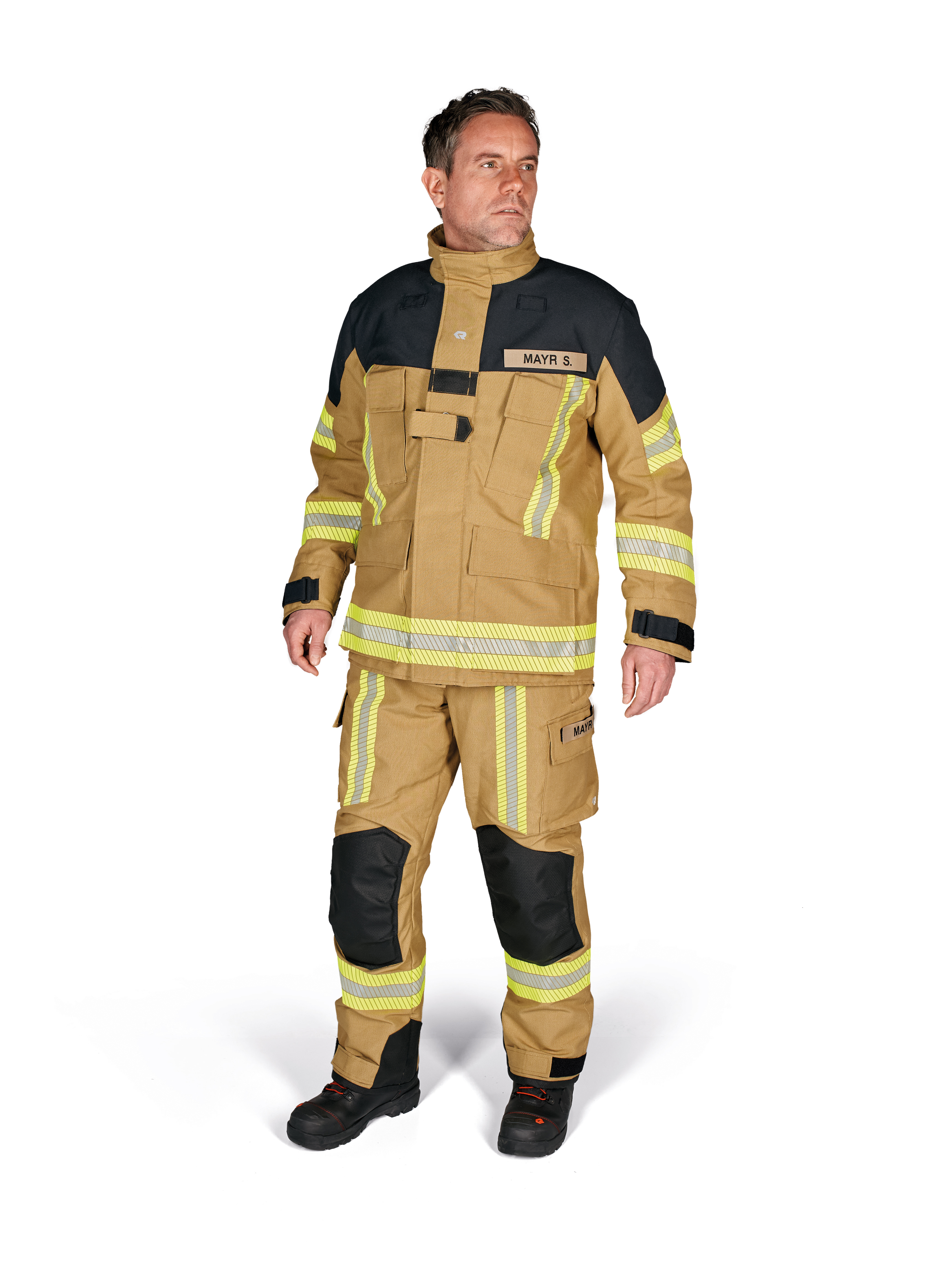 Nový Ľahký zásahový odev Rosenbauer GAROS G 30 s membránou GOLD / BLUE
