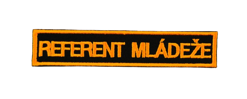 Menovka vyšívaná - suchý zips REFERENT MLÁDEŽE