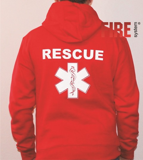 Mikina – znak EMS a nápis RESCUE Mikina – znak EMS a nápis RESCUE