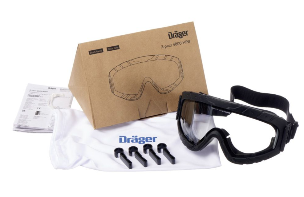 Okuliare Dräger X-pect 4800 k prilbe HPS 3500, HPS 4500