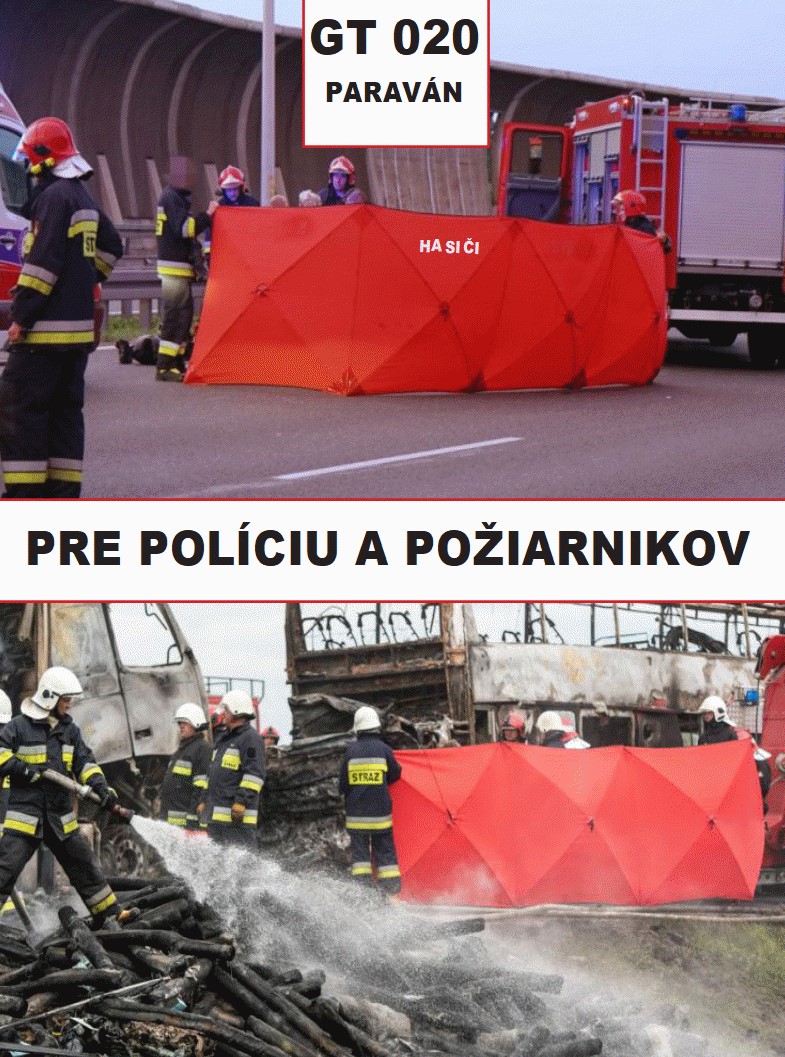 Paraván bez reflexných pásikov Paraván bez reflexných pásikov