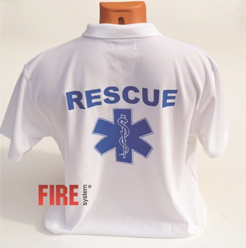 Polokošeľa KR – znak EMS a nápis RESCUE