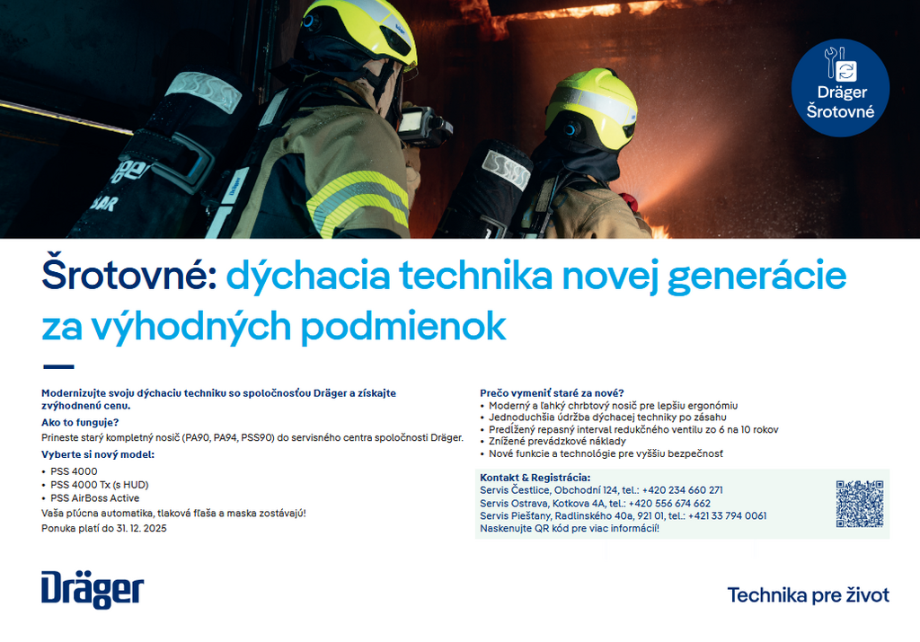 Šrotovné Dräger 2025 Šrotovné Dräger 2025