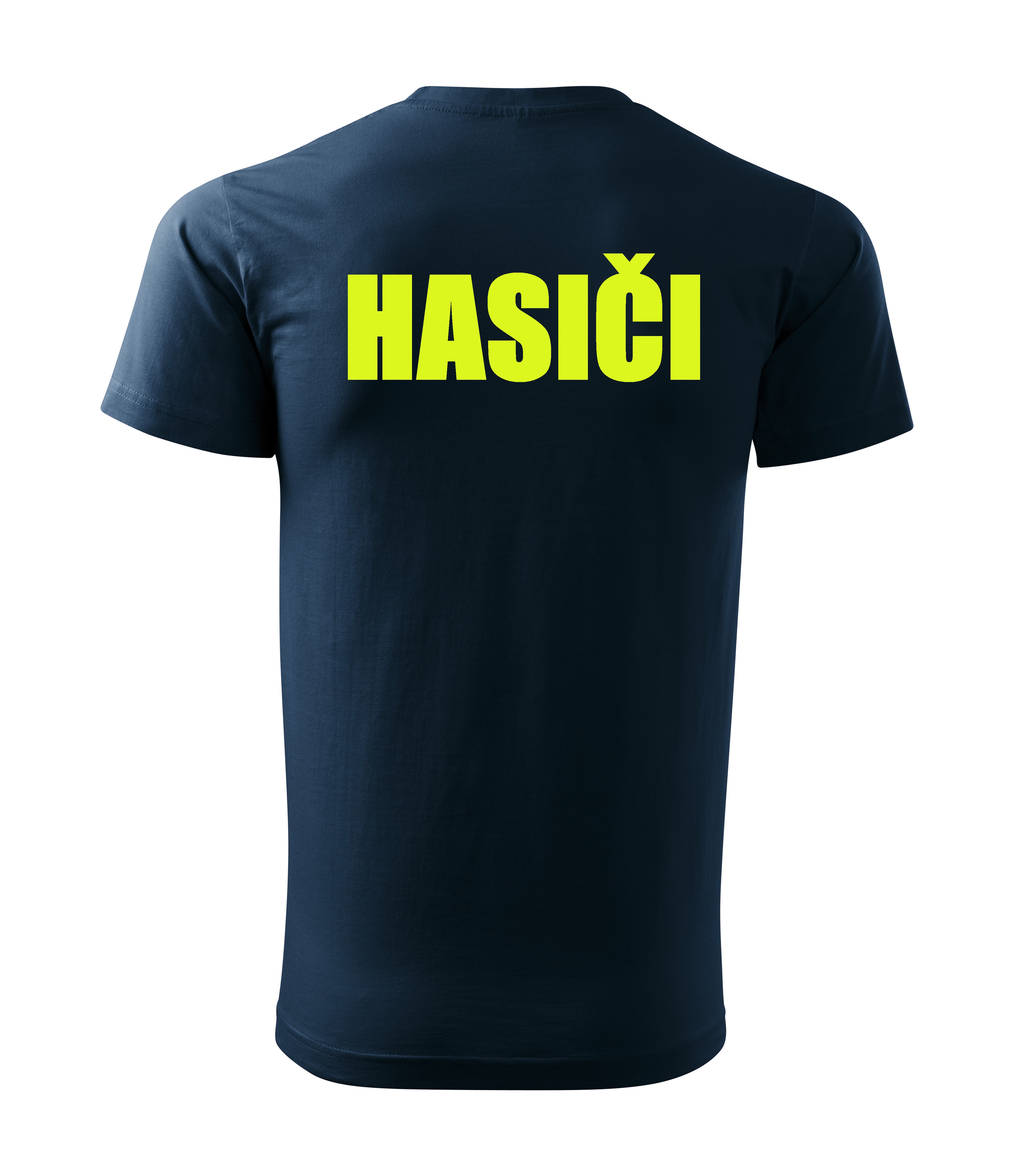 Tričko HASIČI - neonová žltá potlač Tričko HASIČI - neonová žltá potlač
