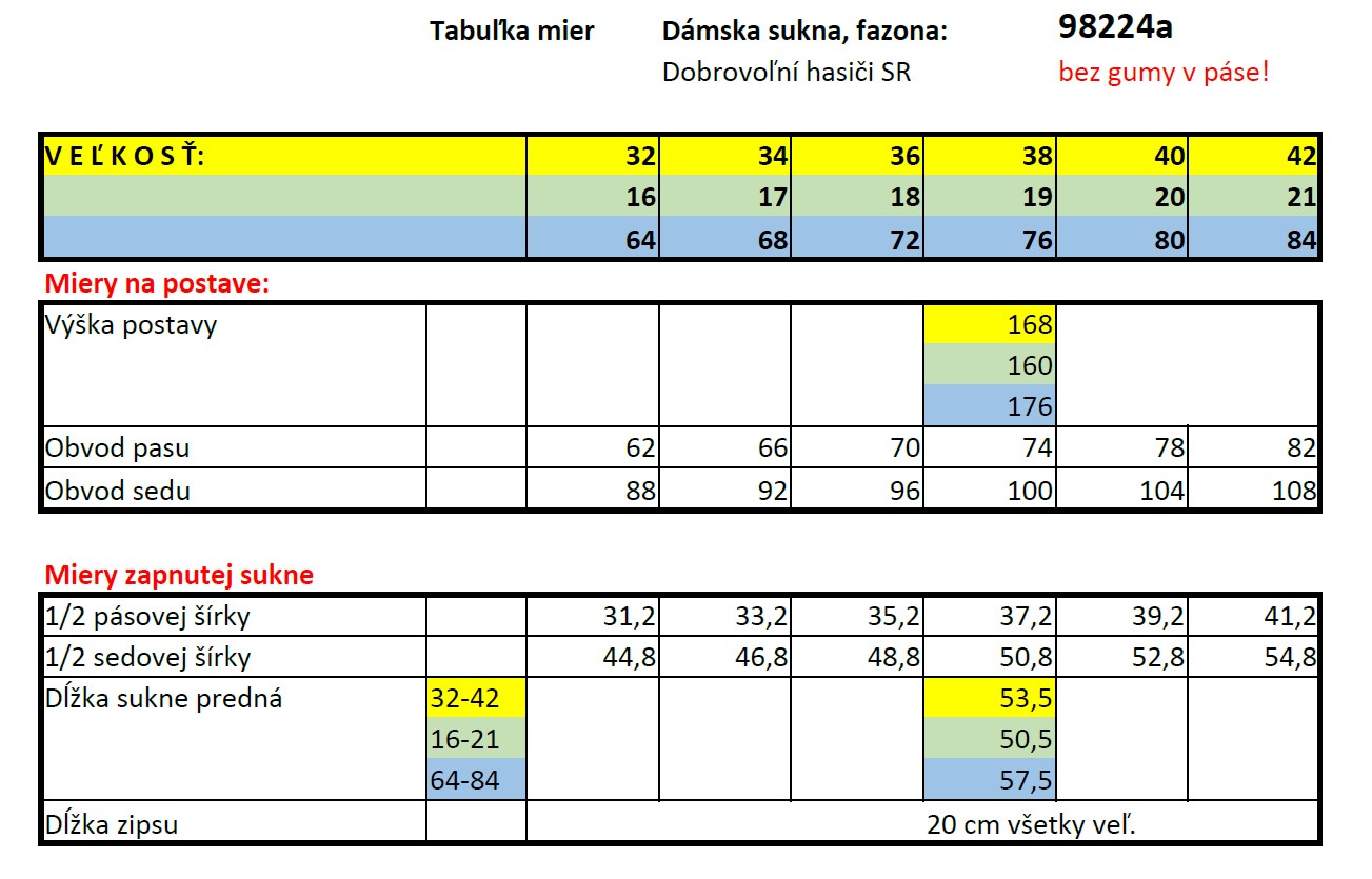 Rovnošata dámska DPO - SUKŇA Rovnošata dámska DPO - SUKŇA