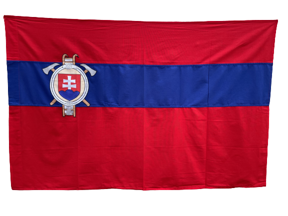 Vlajka DPO SR šitá