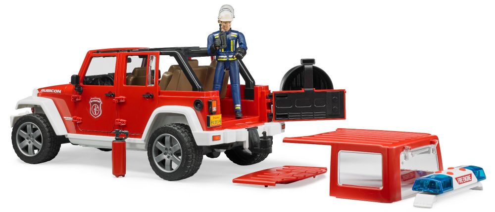 Hasičský Jeep Wrangler Unlimited Rubicon + hasič a maják