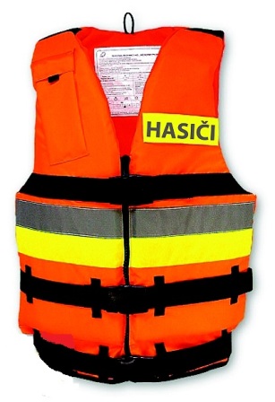 Záchranná vesta s nápisom HASIČI Záchranná vesta s nápisom HASIČI