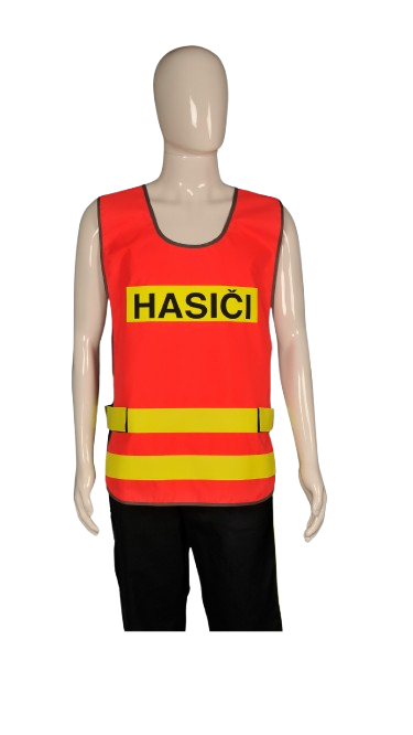 Reflexná vesta s nápisom HASIČI