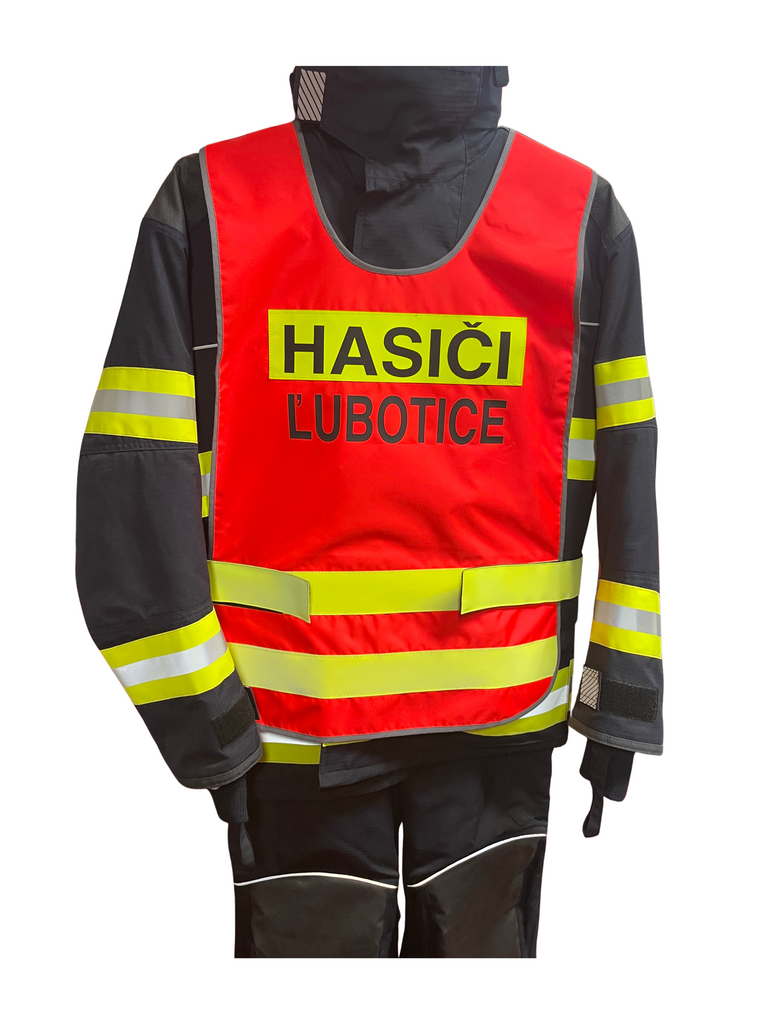 Reflexná vesta s nápisom HASIČI