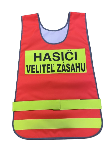 Reflexná vesta s nápisom HASIČI