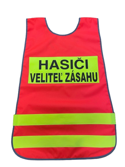 Reflexná vesta s nápisom HASIČI